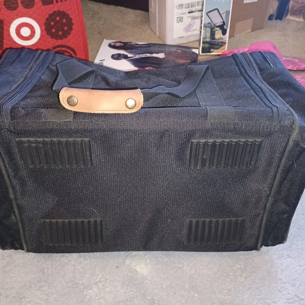 Never Used Cherokee Black and Tan Duffel Bag